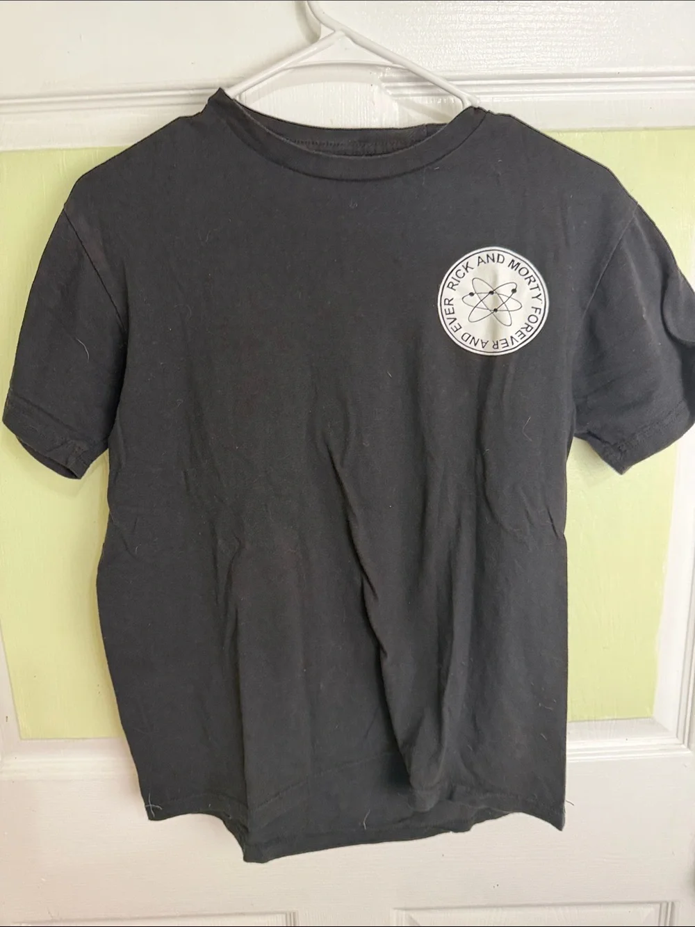 (2359) Rick & Morty Black Short Sleeve Graphic Tee, Size: Small